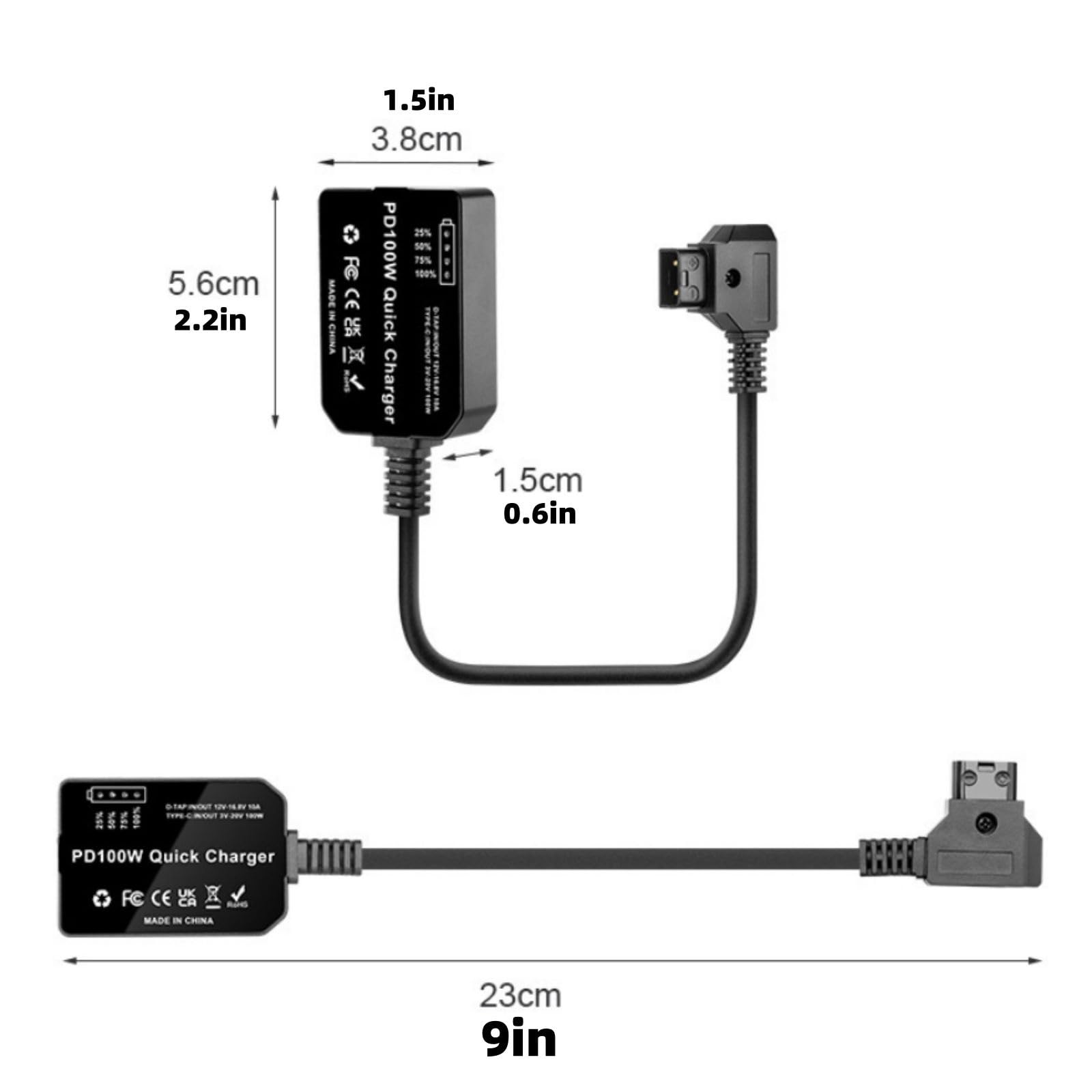USB PD 100W D-Tap 入出力変換ケーブル Amazon | Moman PD100 D-Tap to USB-C Type-C PD100W D-Tap